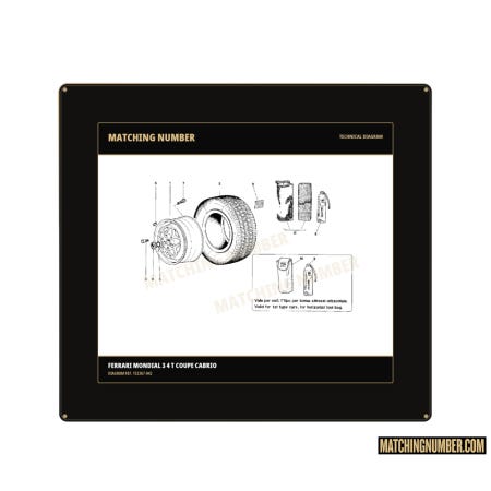 Bomboletta riparazione gomme completa di custodia Ferrari 152367