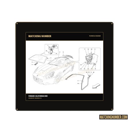 Guarnizione capote posteriore Ferrari 80458400