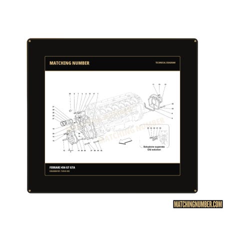 Ferrari 154543 crankcase front cover gasket