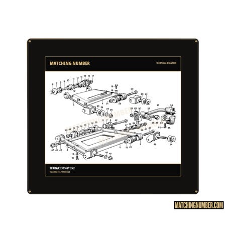 O-ring gasket Ø 37.77 × 2.62 Ferrari 101044