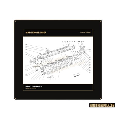 O-ring gasket Ø 53.34 × 5.34 Ferrari 117275