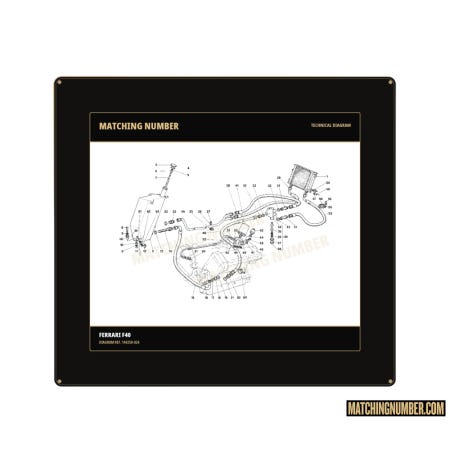 Guarnizione per base filtro olio Ferrari 144250