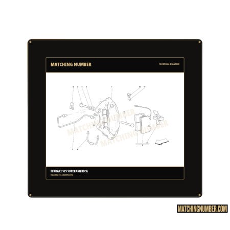Kit pastiglie pinza freno anteriore 575M Sport Ferrari 70000962
