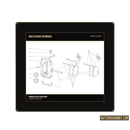 Kit pastiglie pinza freno anteriore F430 Ferrari 70001085