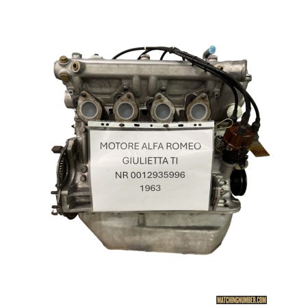 Alfa Romeo Giulietta 1300 TI 0012935996 twin-cam engine; year 1963