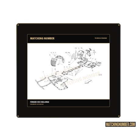 Front underbody protection (replacement) Ferrari 84154500