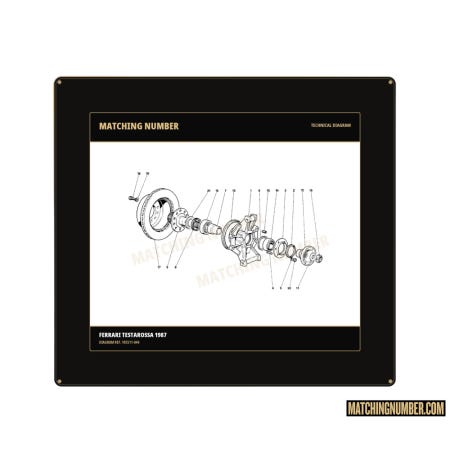 Rondella lavorata Ø 27,5-45 × 4,5 bond Ferrari 105511