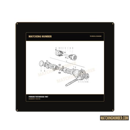 Rondella lavorata Ø 75 -88,9 × 2,45 Ferrari 132923