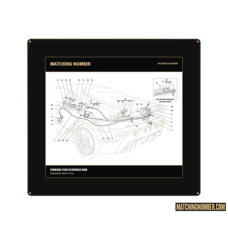 Sportello bocchettone carburante completo Ferrari 68034111
