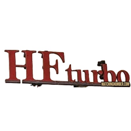 Stemma Mascherina Anteriore "HF turbo" Lancia Delta 1.6 HF turbo