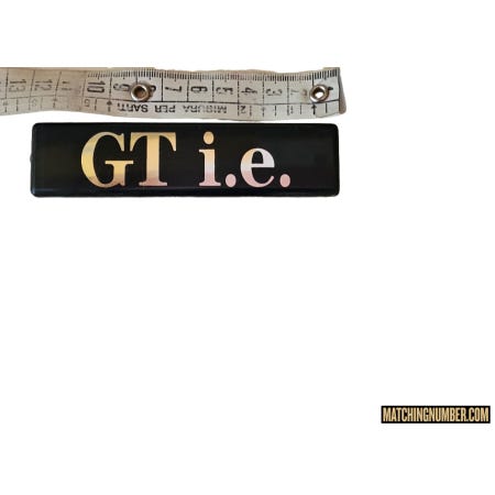 Lancia Delta GT "GT i.e." Side Skirt Emblem