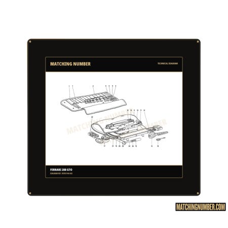 Triangolo di emergenza originale Ferrari 95993146