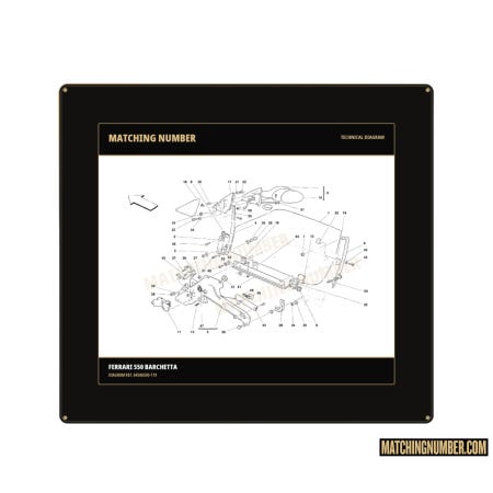 Triangolo stampatura interna destra Ferrari 64586500