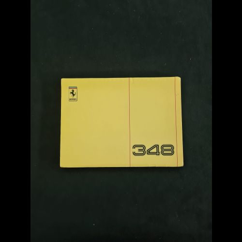 Libretto uso e manutenzione Ferrari 348 copertina gialla
