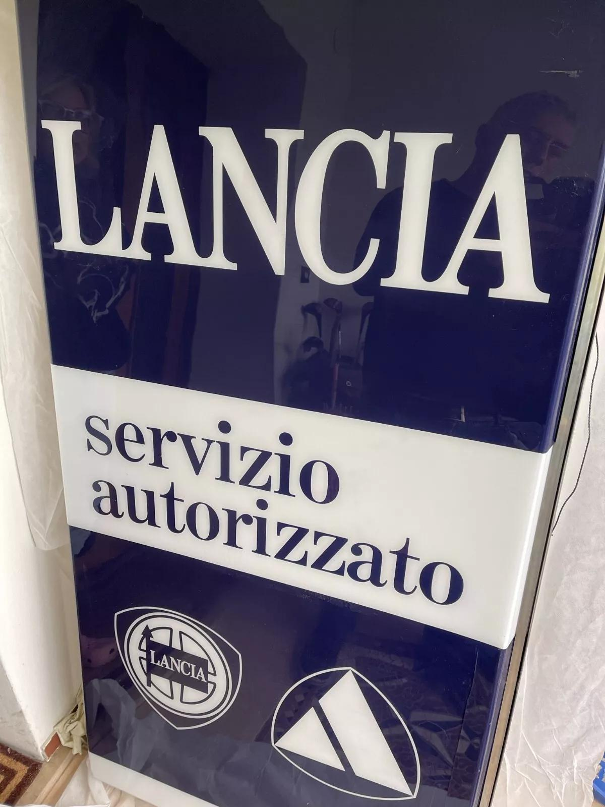 Double-Sided Lancia Service Sign