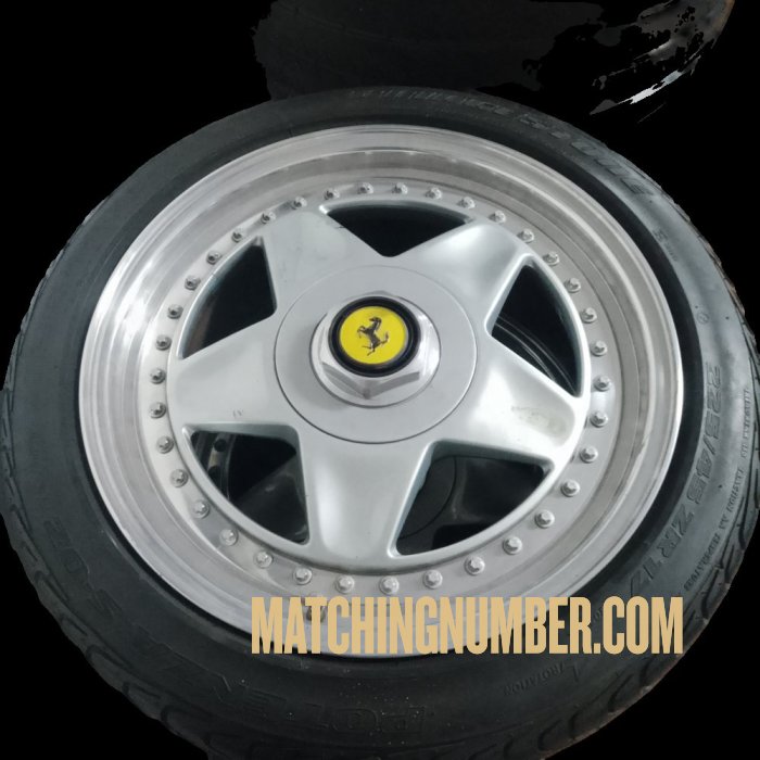Set of 4 Ferrari replica 17 spoke wheels