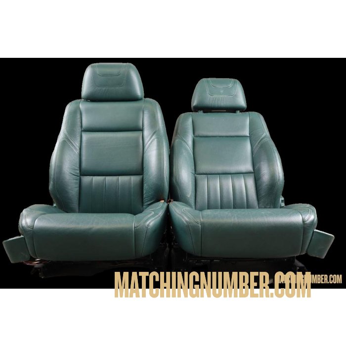 Maserati Quattroporte IV green leather seats