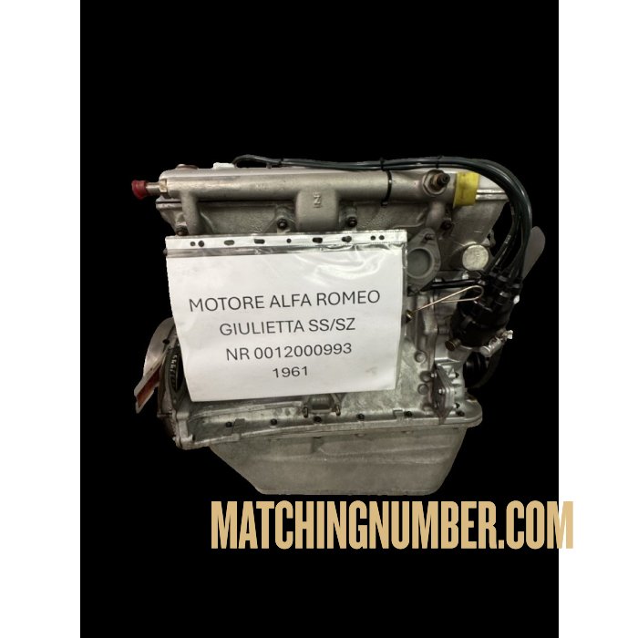 Alfa Romeo Giulietta 1300 SZ/SS engine 0012000993; year 1961