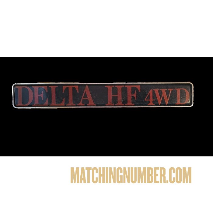 Lancia Delta HF 4WD Trunk Emblem 