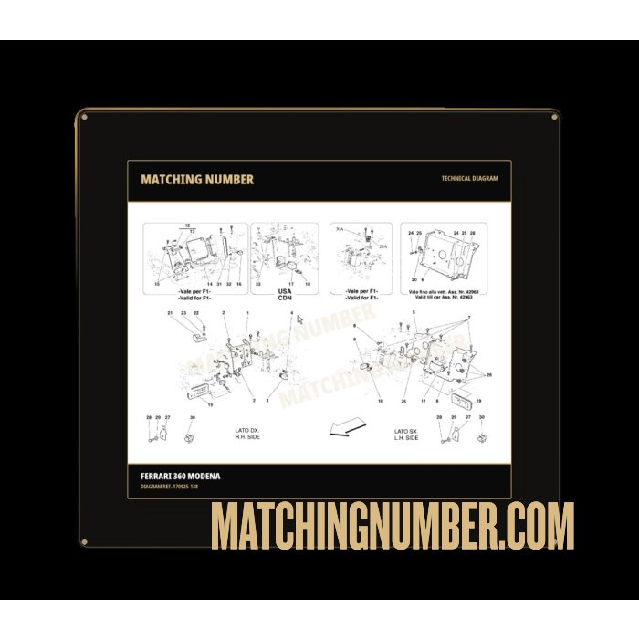 Ferrari 170925 Multilock 070 connector fixing bracket