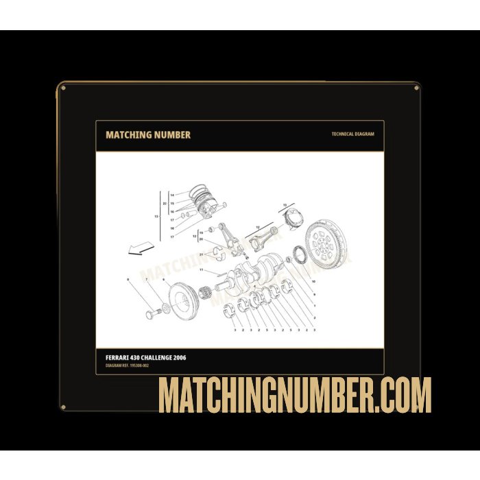 Ferrari 195308 Yellow Upper Bearing