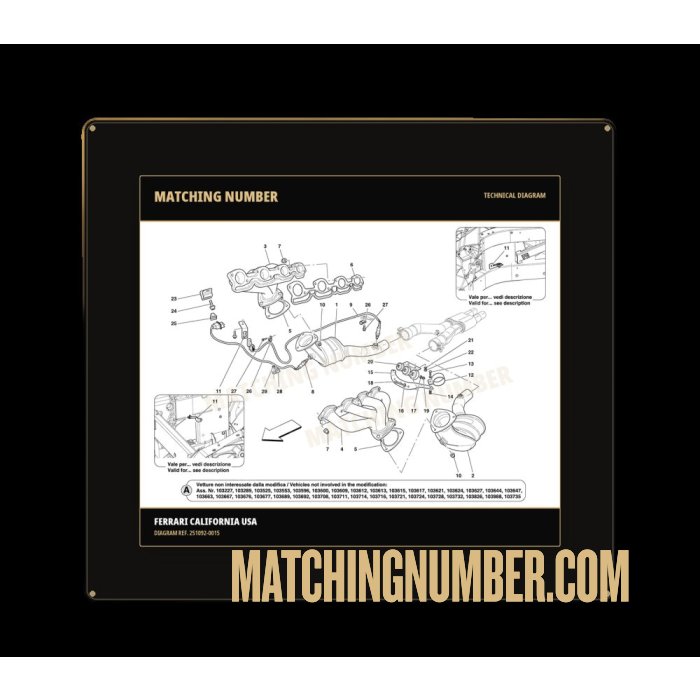 Ferrari 251092 complete right monocat catalytic converter