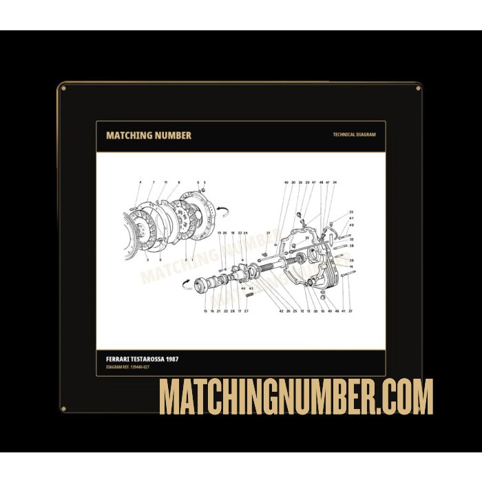 TR clutch cylinder gasket (non-original) Ferrari 139440