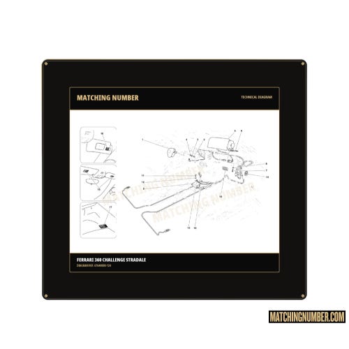 Passenger airbag complete with black lining Ferrari 67640000