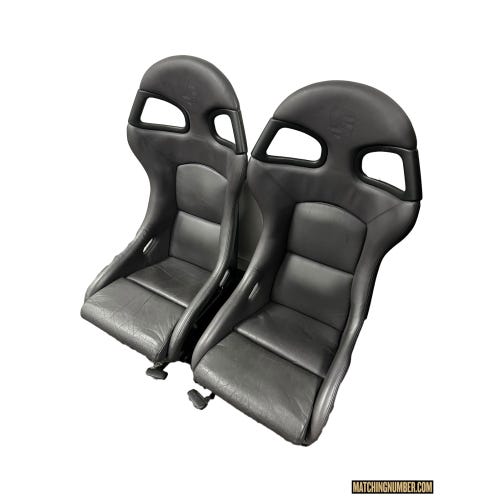 Coppia di Sedili 996 OEM Exclusiv Department pelle grigia "Spacegrau" 