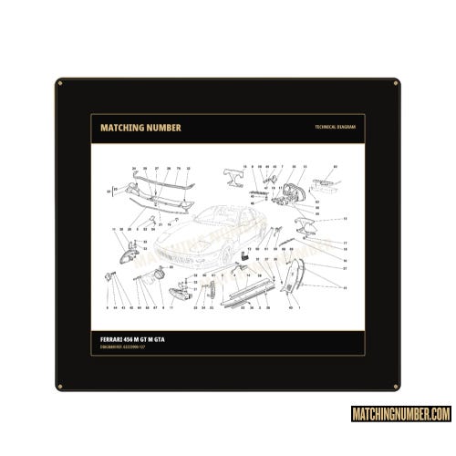 Ferrari Rear Prancing Horse Emblem 63233900