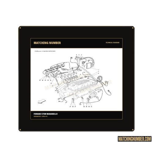 O-ring gasket Ø 7.8 × 3.6 Ferrari 133902