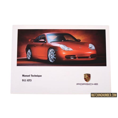 Porsche 911 GT3 Model 997 Technical Manual
