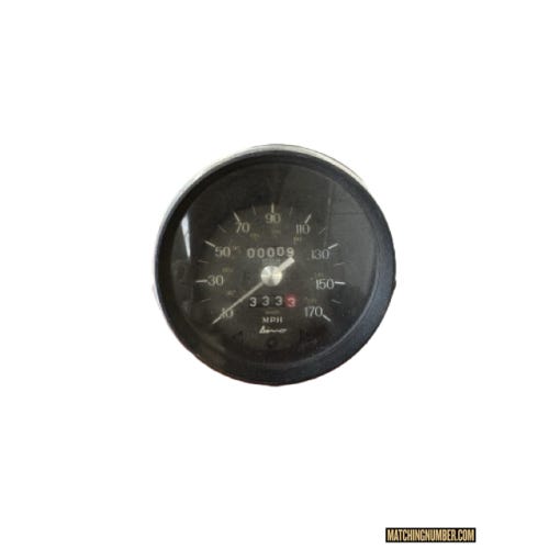 Ferrari 246 Dino Speedometer 1969-74 MPH Veglia