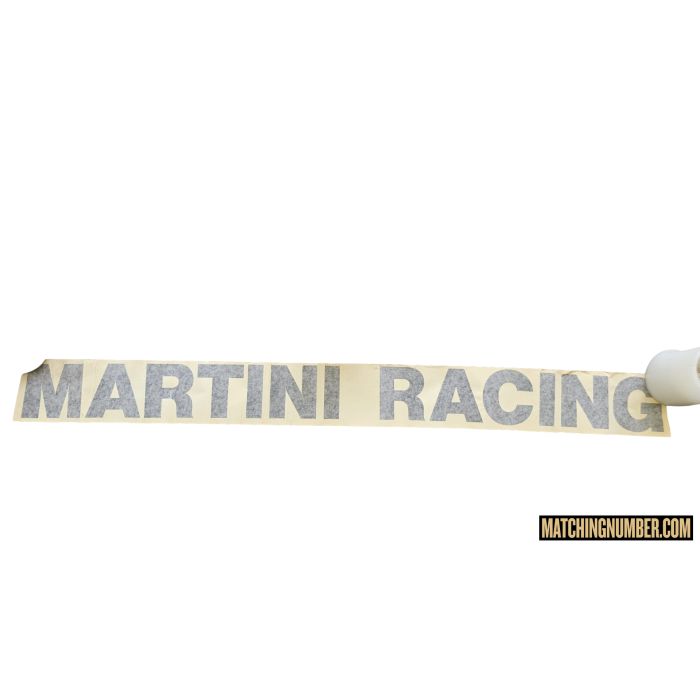 Martini Racing Upper Wing Sticker Lancia Delta Martini 6