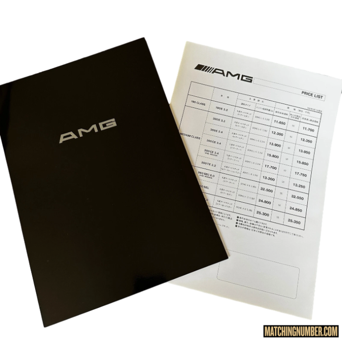 Pre-Merger Mercedes AMG Japan Sales Brochure