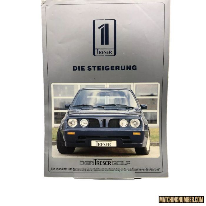 Treser Golf MK2 Brochure and Pricelist - Prospekt