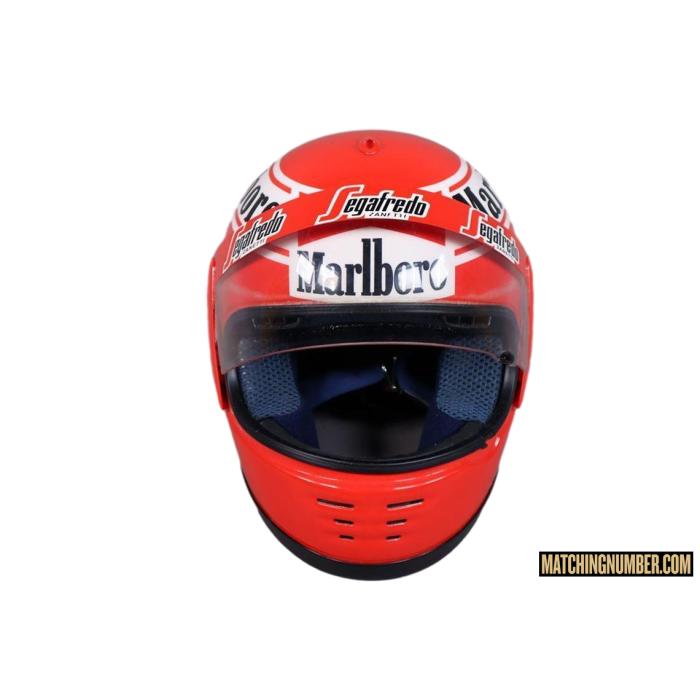 Casco Niki Lauda Formula 1 Marlboro Segafredo Design