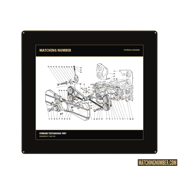 Ferrari 154401 high temperature timing belt