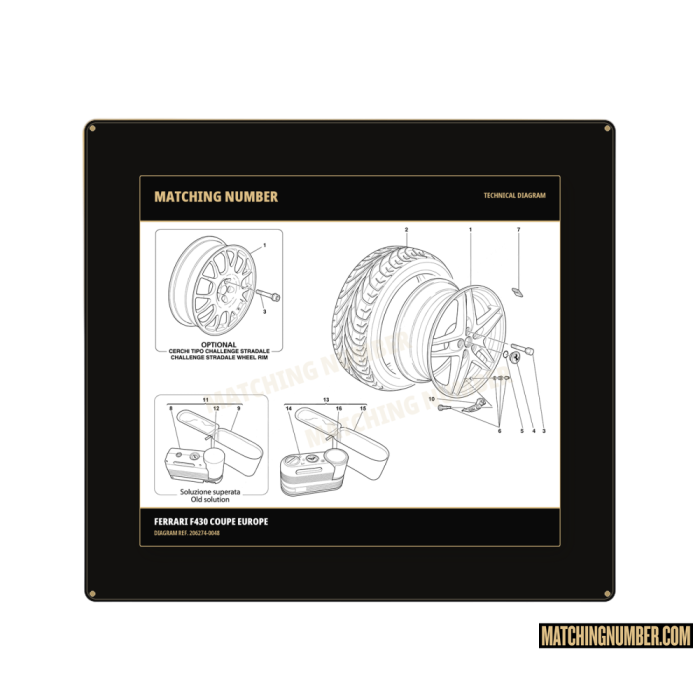 Ferrari 206274 Titanium M14 × 1.5 × 16 Wheel Stud
