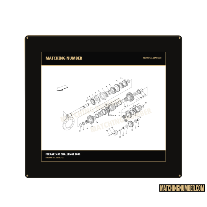 Distanziale doppietto V-VI velocità, spessore 6,25 Ferrari 188497