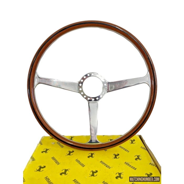 Ferrari Volante Nardi 420 mm Legno Alluminio Satinato