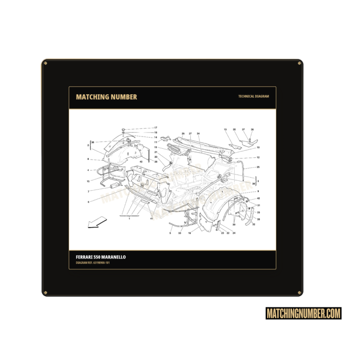 Ghiera fissaggio coperchio vano impianto elettrico Ferrari 63198900