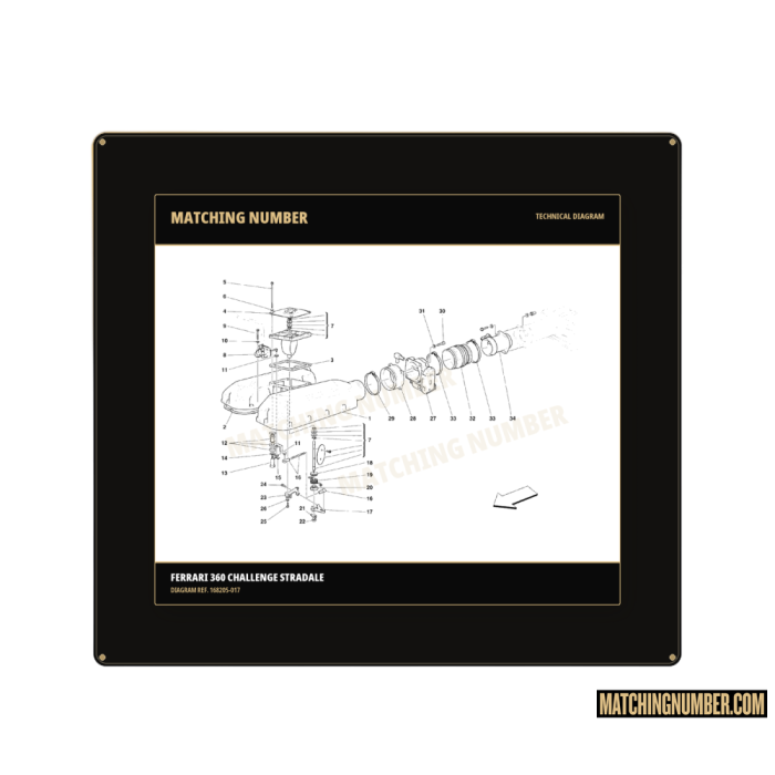 Guarnizione condotto di compensazione Ferrari 168205