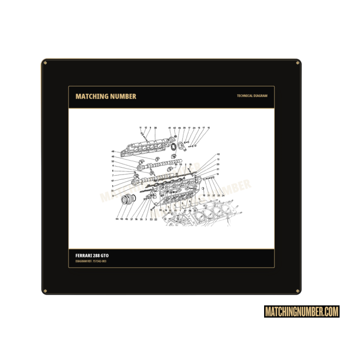 Guarnizione coperchio posteriore testata destra Ferrari 151342