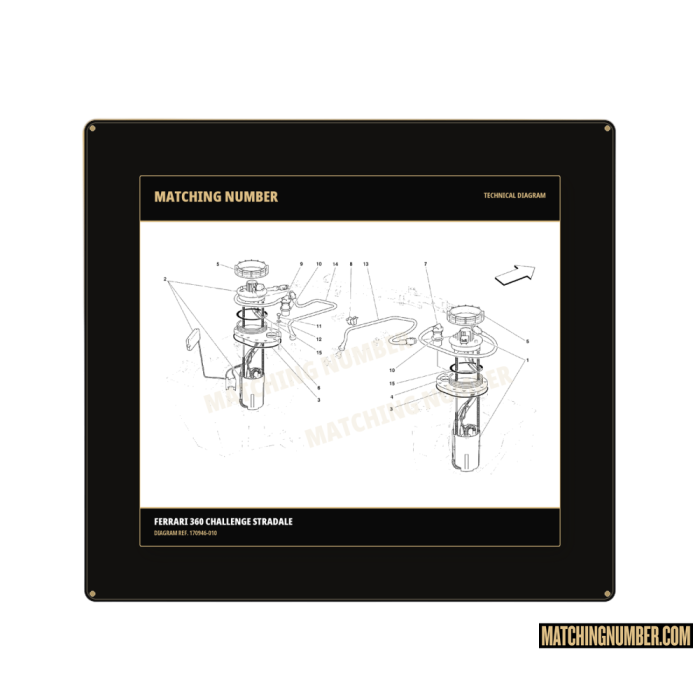 Ferrari 170946 pump fixing ring gasket