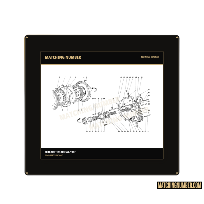 O-ring gasket Ø 36.14 × 2.62 Ferrari 104756