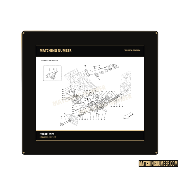 Guarnizione O-ring Ø 44,17 × 1,78 Ferrari 154191