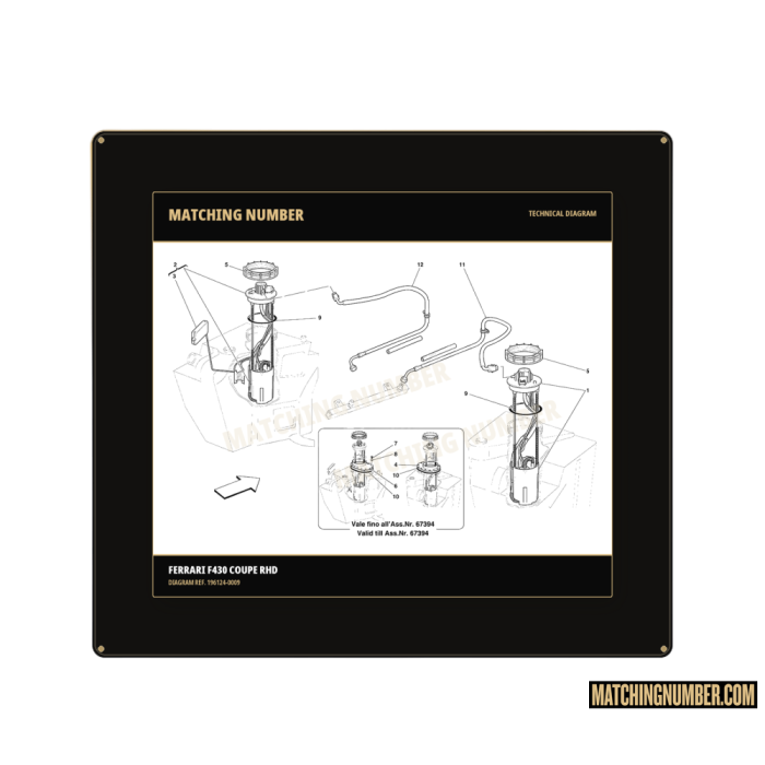 Indicatore livello carburante Ferrari 196124