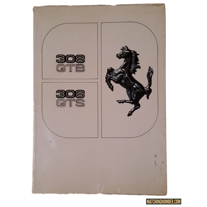 Libretto uso e manutenzione Ferrari 308 GTB-GTS 
