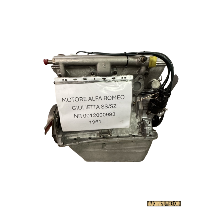 Motore Alfa Romeo Giulietta 1300 SZ/SS 0012000993; anno 1961